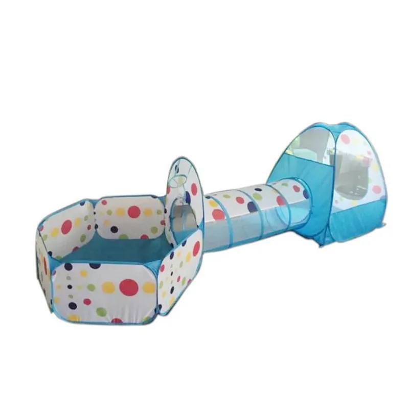 3 в 1 портативный детский манеж детский мяч складной бассейн всплывающий Игровой Палатка-туннель игровой домик хижина крытый Открытый игрушки
