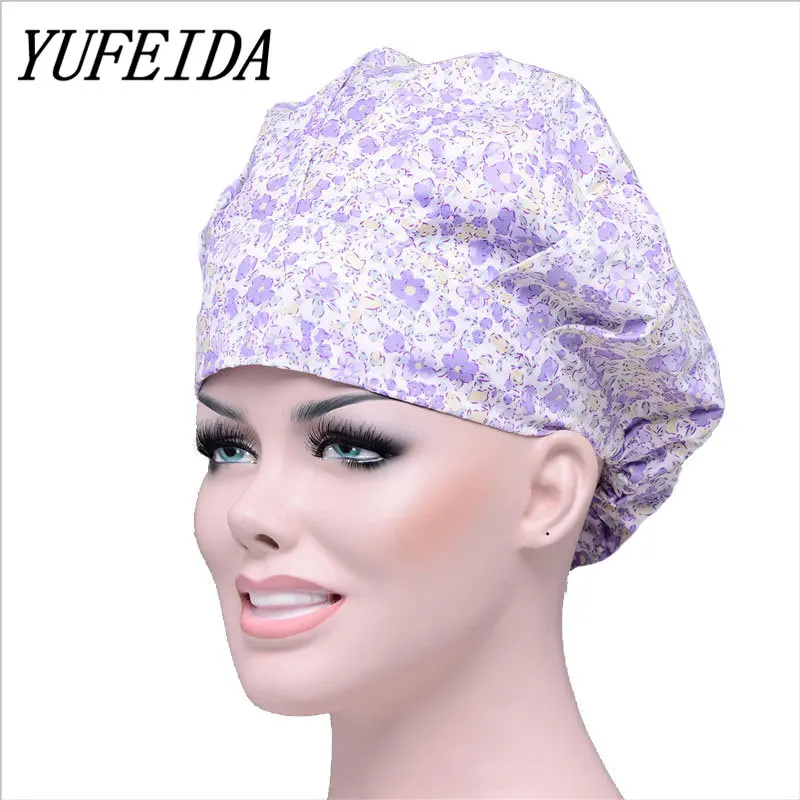 YUFEIDA унисекс медицинская шапочка s Pet/Больница печать медицинская шапочка доктор мужчина женщина хирургическая кепка регулируемая крышка s