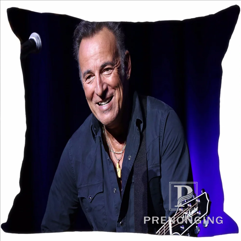 

Custom Pillowcase Cover Bruce Springsteen Square Zipper Pillow Cover (one side) 180117#129