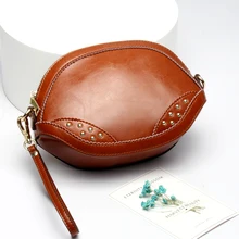 QIAOBAO/ новая кожаная сумка с заклепками в Корейском стиле, простая женская сумка-клатч на одно плечо