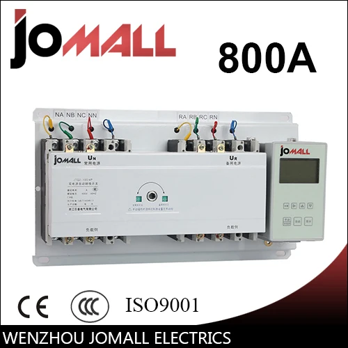 

800A 3 phase automatic transfer switch ats with English controller