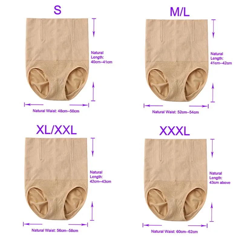 Seamless Women High Waist Shaper Panties Tummy Slimming Sheath Corrective Underwear For Weight Loss Shapewear Body Shaper (4)