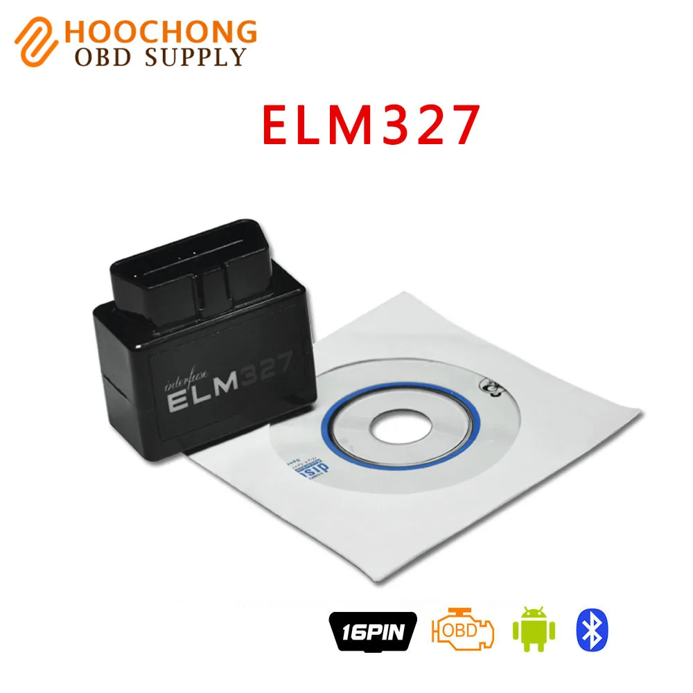 Best 2017 Auto Diagnostic Tool ELM327 Bluetooth Interface V2.1 OBD ELM 327 Works ON Android Torque PC v 2.1 BT adapter