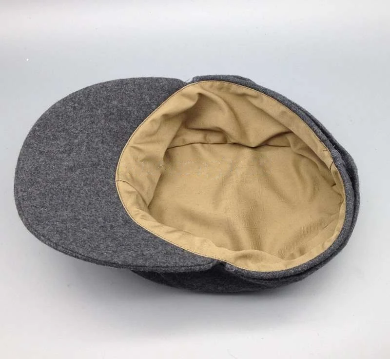 WWII WW2 MILITARY GERMAN WH EM OFFICER M43 PANZER WOOL FIELD CAP GREY Sizes