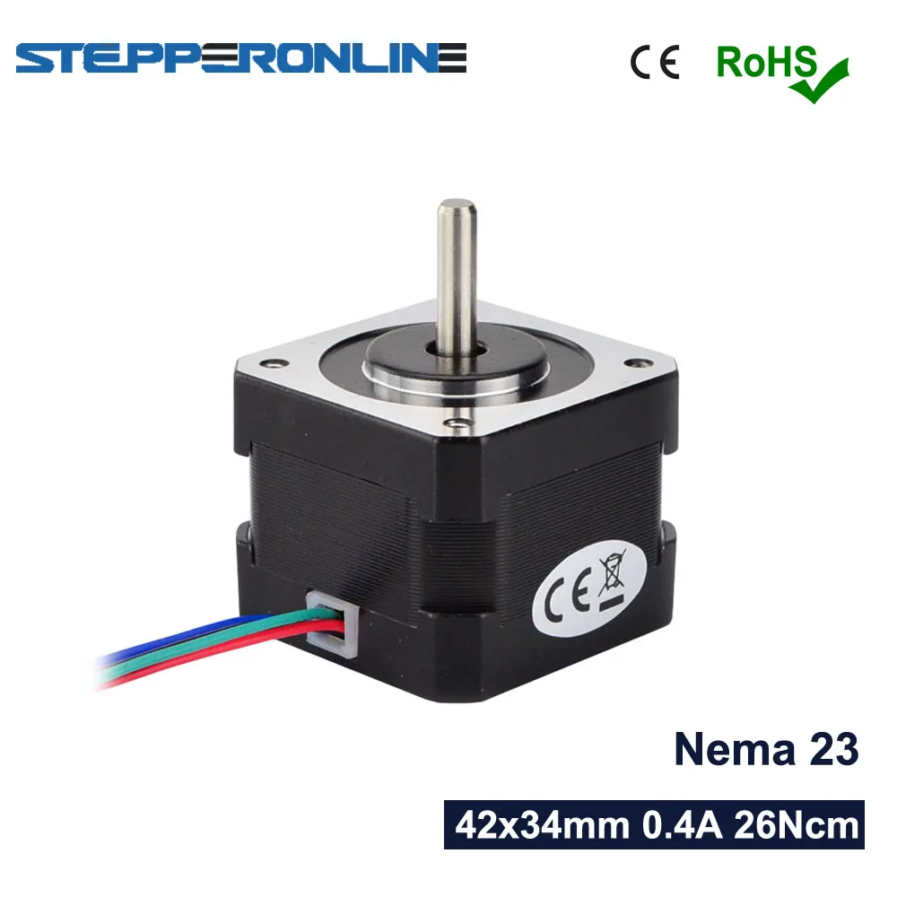 Nema17 шаговый двигатель 34 мм 26Ncm 0.4A 12V мотор Нема 17(Национальная ассоциация владельцев электротехнических предприятий) шаговый двигатель 42 Мотор 4-свинец набор «сделай сам» для 3D-принтеры