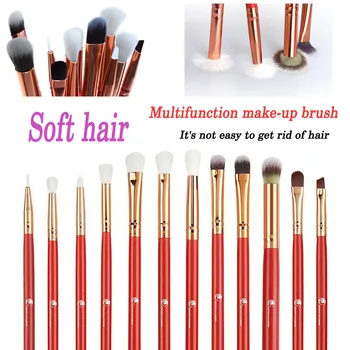 

12PCS Makeup Brush Suit Eye Shadow Brush Foundation Lip Eye Shadow Eyeliner Makeup Brush Tool Classic 5.21