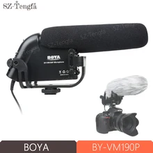 BOYA BY-VM190P камера стерео видео конденсаторный микрофон для камер для Canon Nikon Pentax DSLR камера видеокамера DV