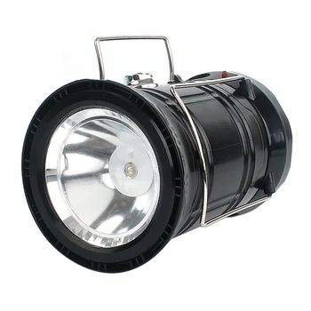 

3-in-1 Camping Lantern LED Rechargeable Folding 360 Degree Rotatable Colorful Light Lamp Flashlight Lighting Tool with Handles