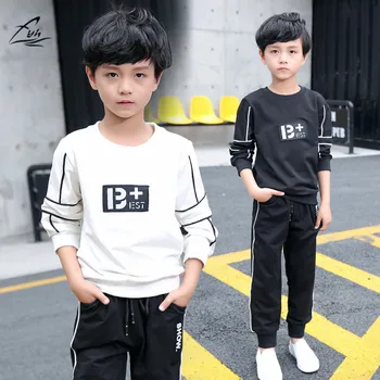 

Kids Clothing Boys Autumn Spring Clothing Set School Boys Tracksuit Teenagers Sportswear 2pcs Boys T-shirt+Pants