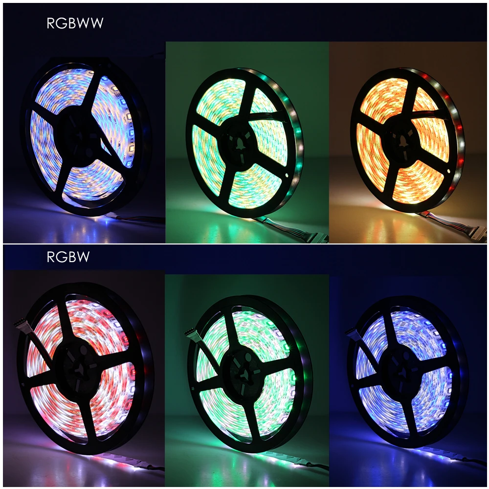 DC24V LED Strip 5050 Flexible LED Light RGB RGBW White Warm White Waterproof LED Strip 60LEDs/m 5m/lot. images - 6