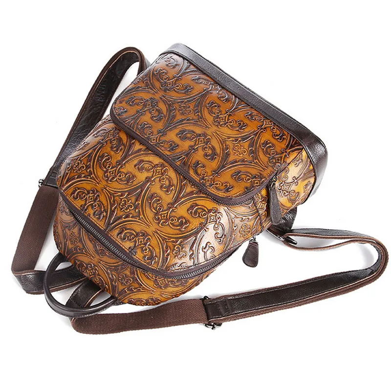 Женский рюкзак из натуральной воловьей кожи в стиле ретро|female backpack|backpack qualityquality