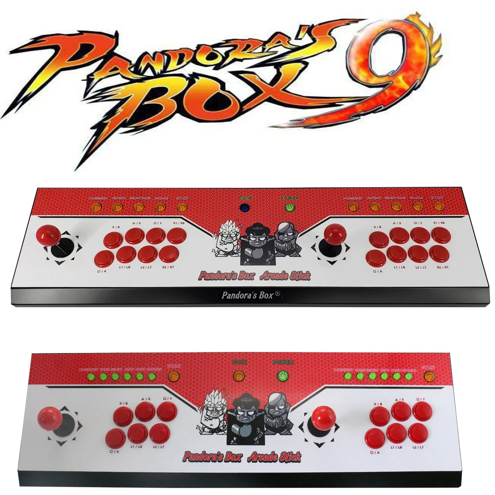 

The latest design arcade double rocker game controller with Pandora's Box 9 multi game board ,1500 game in 1
