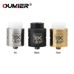 Новый OUMIER TRX RDA DIY распылителя 24 мм Диаметр 2 мл глубокий бак и двойной сообщения двухслойные боковые воздуха электронная сигарета Vaprizer Tank