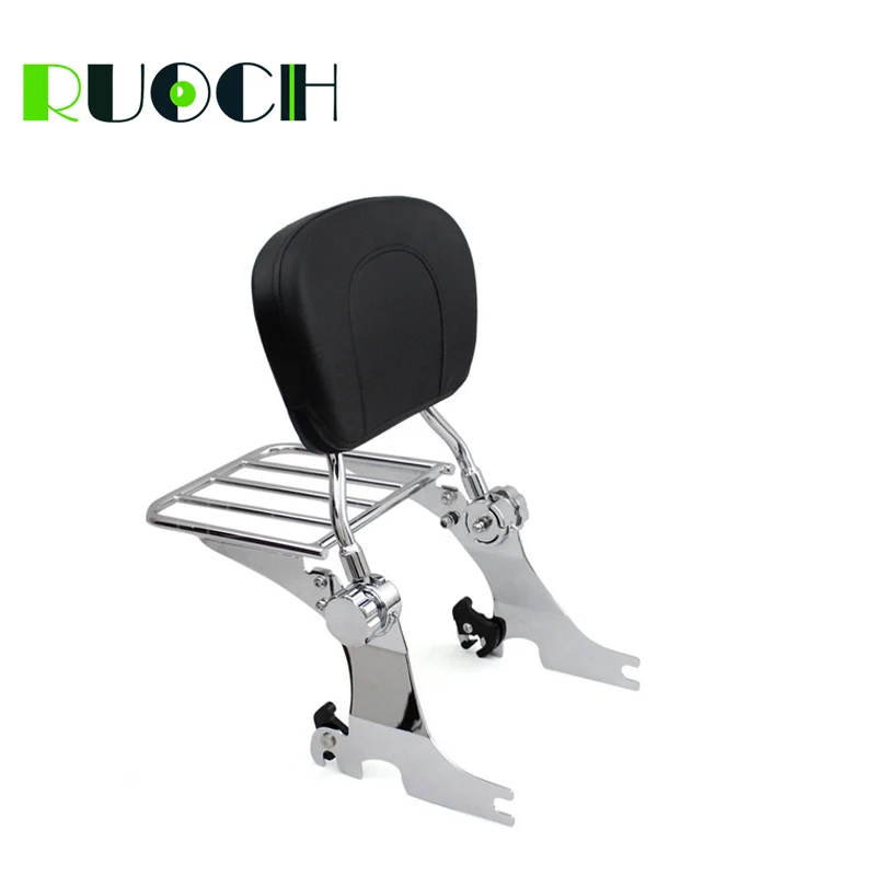 RUOCH Adjustable Sissy Bar Backrest for Harley Davidson Sportster Iron 883 1200 XL883 XL1200 2004-2019  (2)
