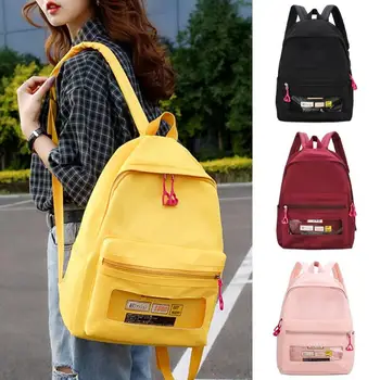 

Printing School Bags Women Nylon Travel Backpacks Preppy Style Knapsack