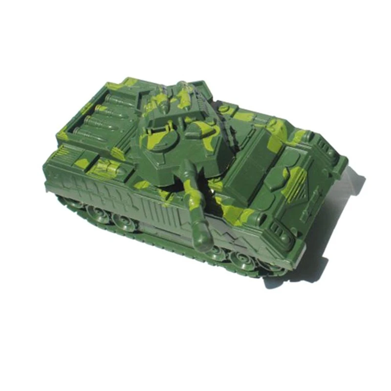 Green Tank Cannon Model Miniature 3D Toy Hobbies Kids Educational Gift_sh