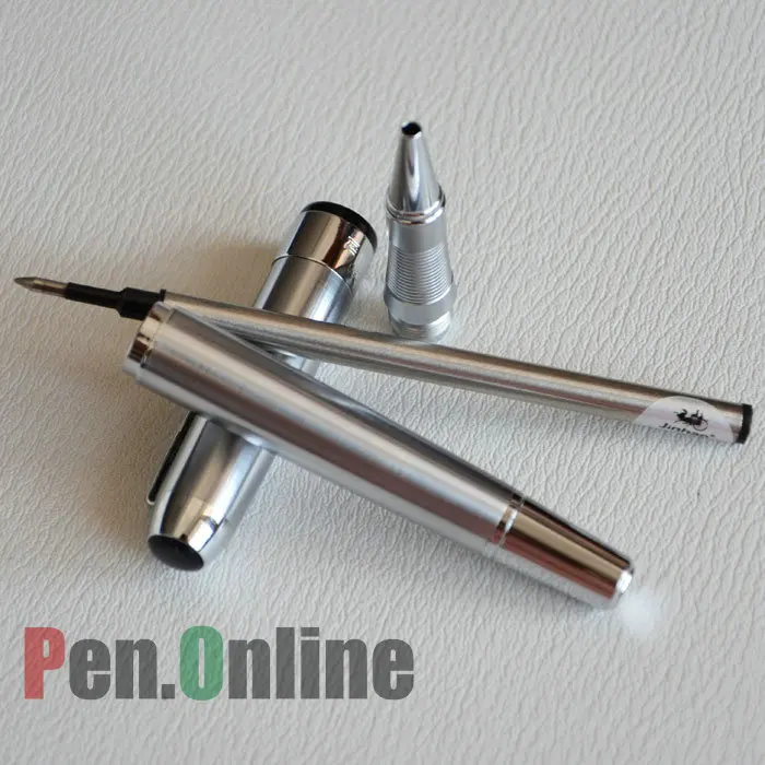 JINHAO 250, серебряная шариковая ручка с серебряной отделкой и зажимом