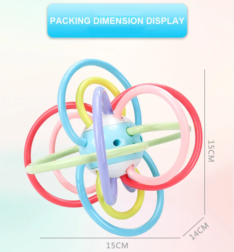 Детские мяч Прорезыватель для зубов Макарон Детские колокольчики погремушки-мобильные телефоны дрожание рук игрушки мягкие