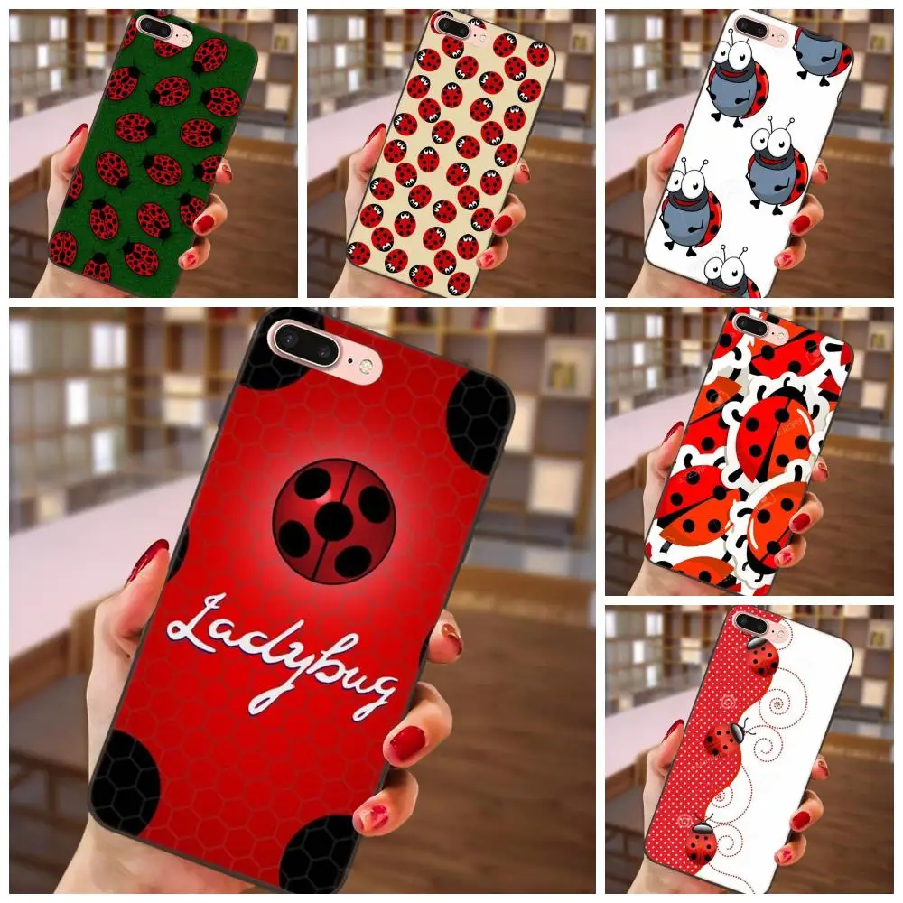 

Red Ladybug For Huawei Honor Enjoy Mate Note 6s 8 9 10 20 Lite Play Pro P smart Design High Quality Phone Case