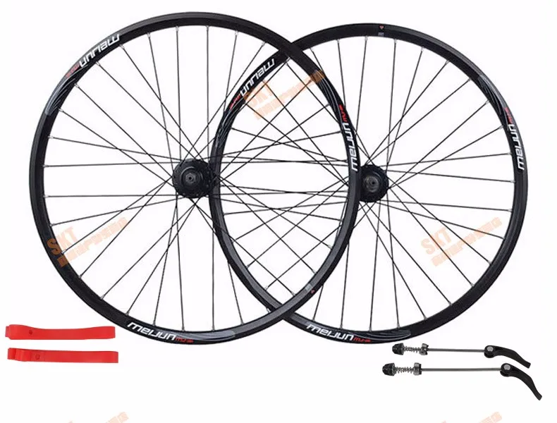 Best MEIJUN mountain bike Disc brake wheel 26 inch 32 hole before and after the bicycle wheel Aluminum Alloy bicycle wheels DIY color 10