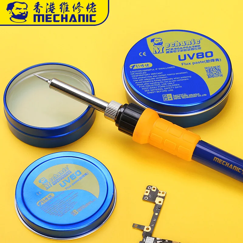 

MECHANIC No-clean Solder Paste Rosin Flux Halogen-Free BGA Soldering Flux Paste Grease Welding Fluxes For PCB/BGA/PGA/SMD