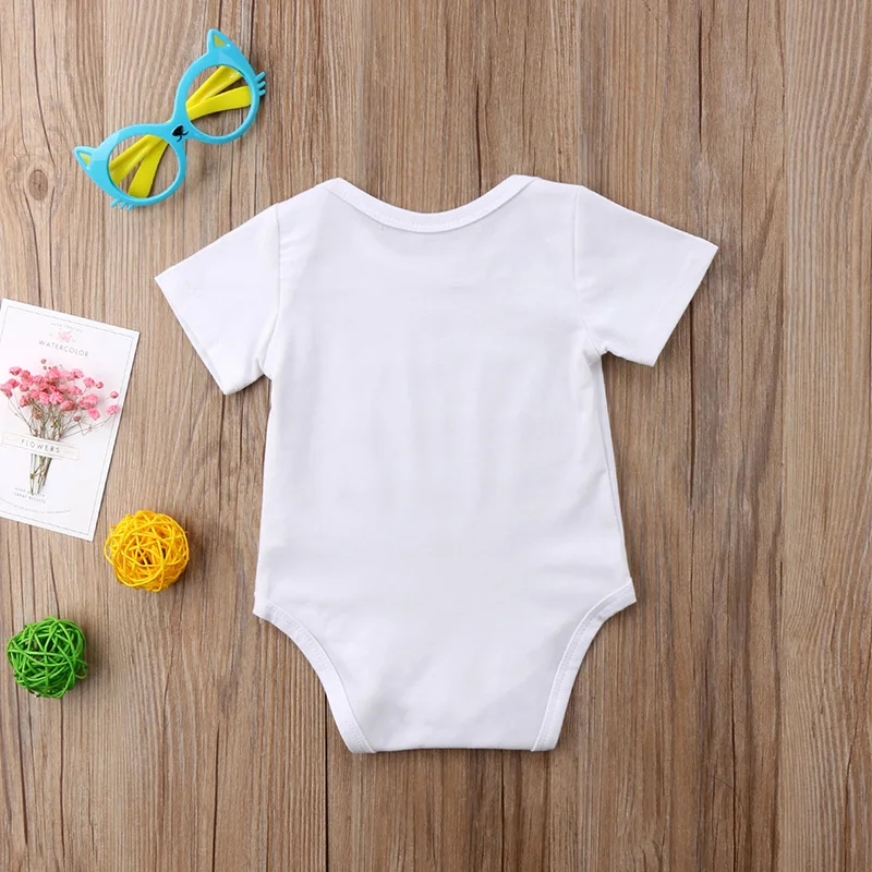 lucky roll toddler infant bodysuit newborn baby boys girls white