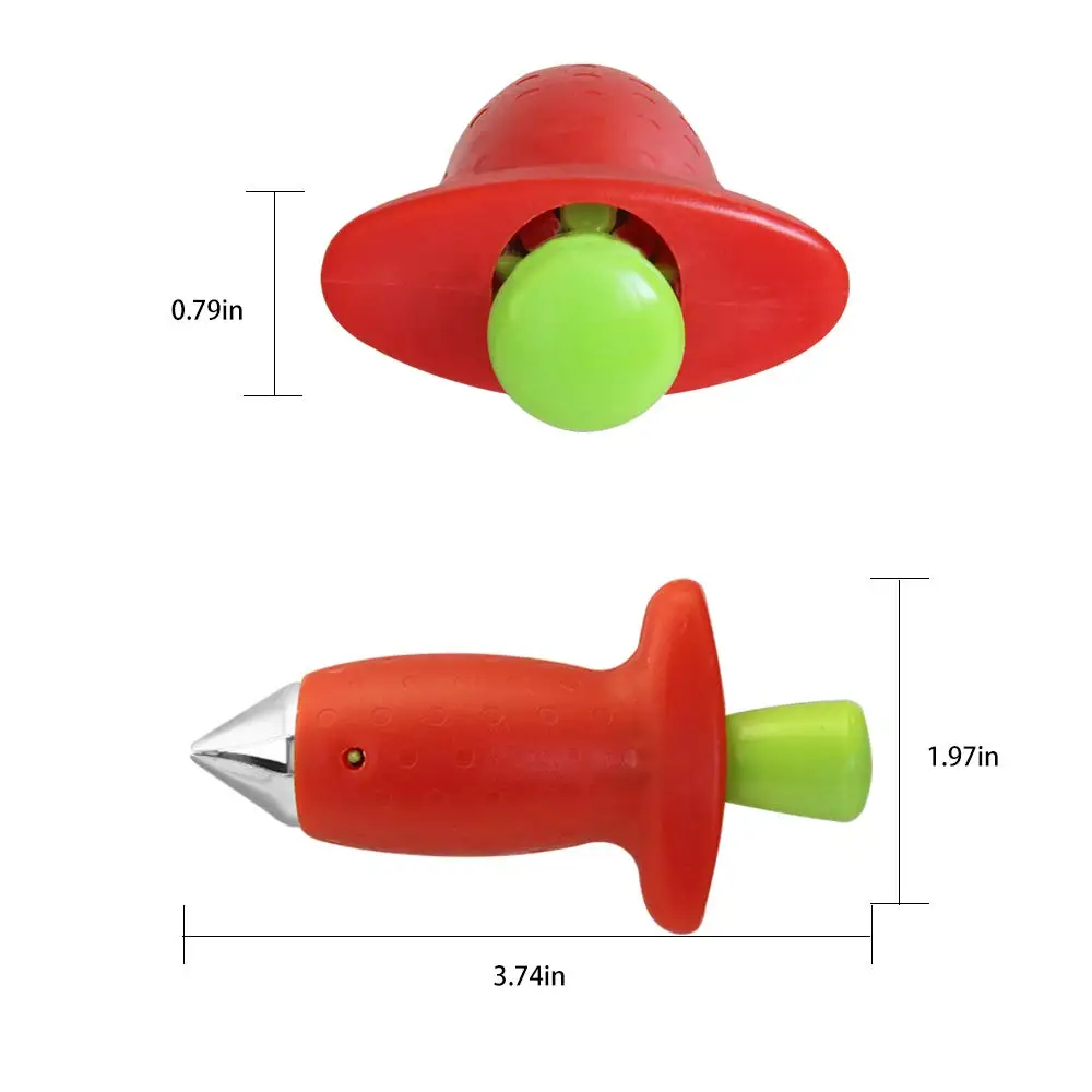 Инструмент для удаления чашелистиков с клубники металлические томатные стебли пластиковые фрукты лист Нож стволовых гаджет для удаления Клубничные очистители кухонный инструмент