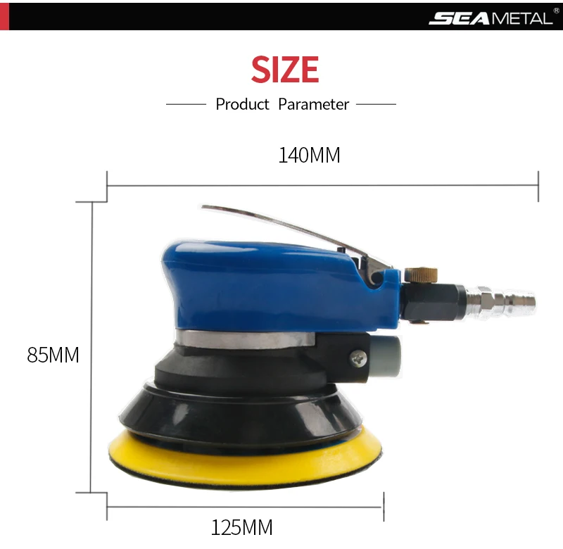 5 ''дюймовый автомобильный полировщик пневматическая орбитальная шлифовальная машина 10000 об/мин шлифовальная машина пневматическая машина губка универсальная полировки воском уход за чистыми инструментами