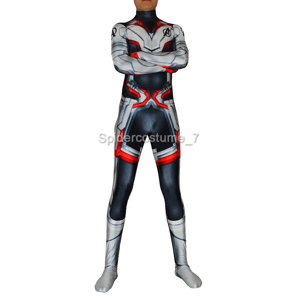 The Avengers 4 Cosplay Costumes 3D Print Lycra 2019 Avengers Endgame film Quantum Realm Team Bodysuits Custom hot