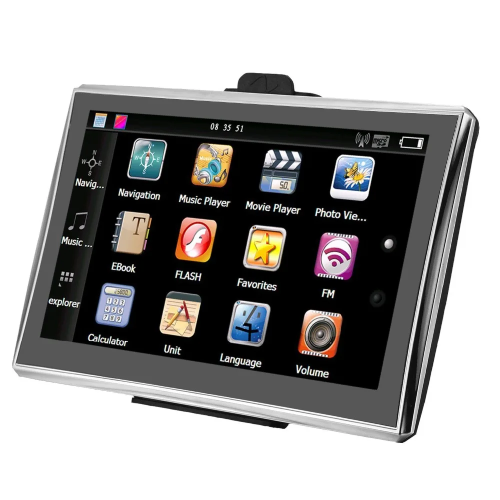 7 inch Car GPS Navigation Capacitive screen FM 4GB/128MB Vehicle Truck