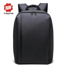 2017 hombres mochila de nylon negro tigernu bolsa impermeable mochila hombre mochila 14.1 pulgadas portátil bolsa de ordenador portátil