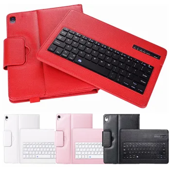 

30pcs/lot Wireless Bluetooth Keyboard Litchi Detachable Leather Case With Stand For Apple iPad Pro 11 2018