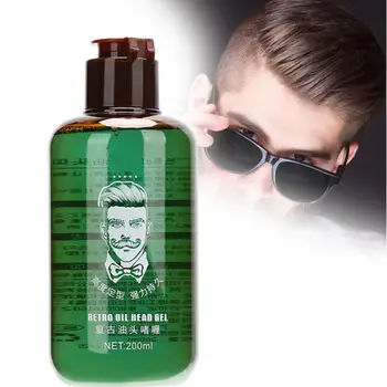 

Hair Styling Gel Moisturizing Hair Wax Modeling Pomade Long Lasting Finalize Design Tool 200ml
