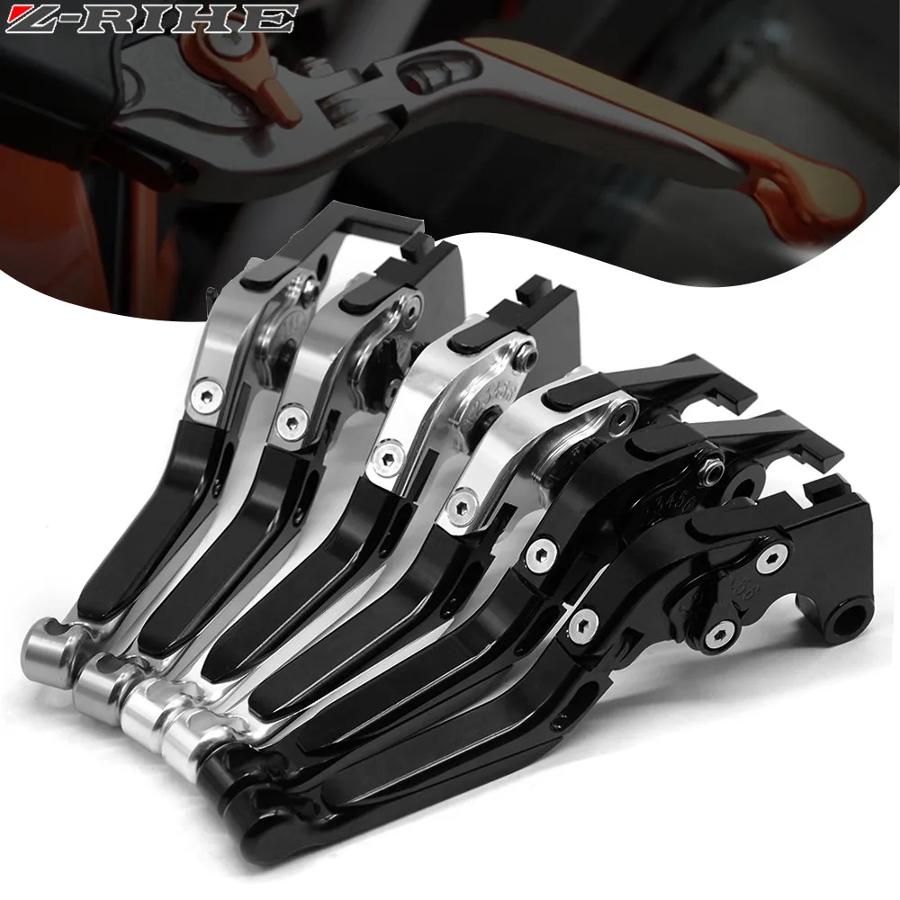Adjustable Brake & Clutch Levers For Suzuki GSXR600/750/1000 (2006-2022) - CNC Aluminum Foldable Levers Gold & Black