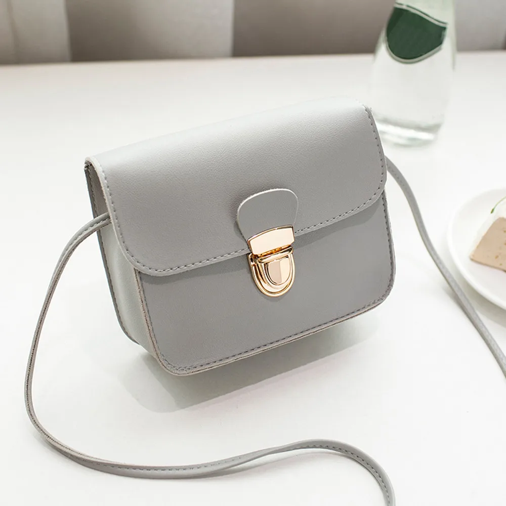  Women Messenger Bags Woman Bag 2019 Famous Brands Women Fashion Solid Color Cover Lock Shoulder Cro - 32957837737