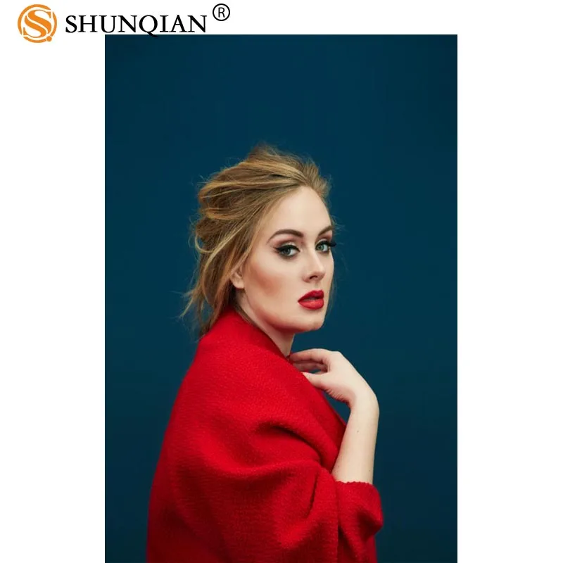 Индивидуальный плакат adele украшение для дома модный настенный из шелковой ткани