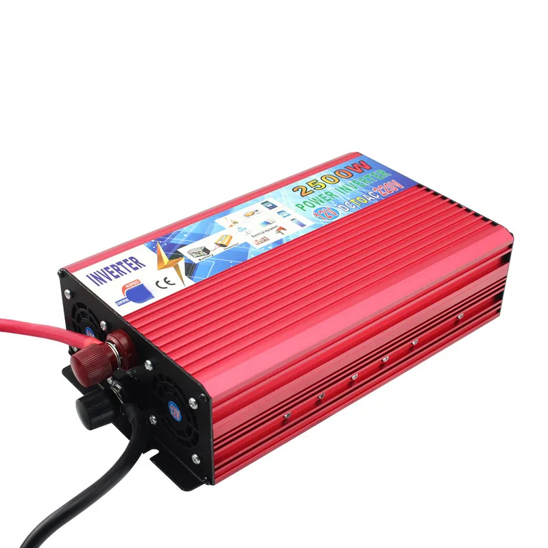 Автомобильный Мощность инвертор DC 12 V к переменному току 220 V Portable2500W Мощность инвертор автомобиля Питание Зарядное устройство конвертер