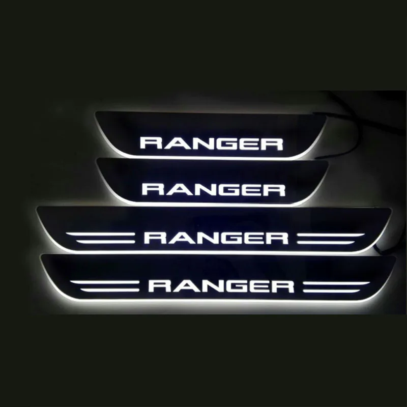

Car-styling accessories LED Door Sill Scuff Plate Welcome Pedal threshold shining brilliant pedal fit for 2012-2017 T6 T7 ranger