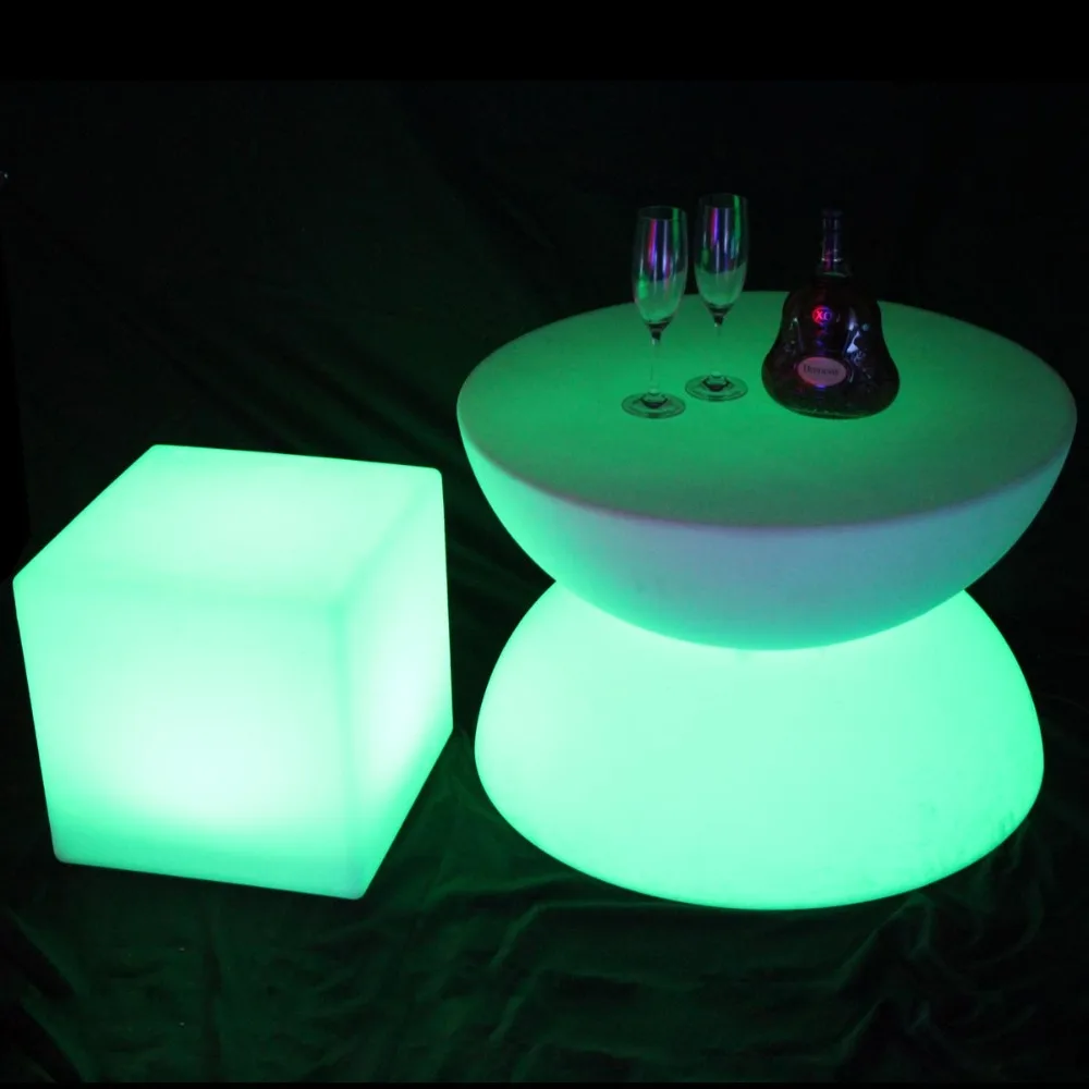 LED glowing table Chair set Bar Furniture Sets SK-LF16B (D66*H44cm) 1pc+4pcs LED Cube Chair D40cm free shipping 1set LED glowing table Chair set Bar Furniture Sets SK-LF16B (D66*H44cm) 1pc+4pcs LED Cube Chair D40cm free shipping 1set