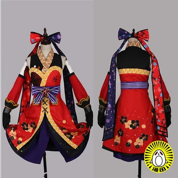 

Nishikino Maki Love Live Ninjia Awakening Cosplay Costume Red Dress Socks B
