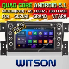 WITSON Android 5.1 CAR DVD GPS for SUZUKI GRAND VITARA car dvd gps 2 din car stereo Capacitive touch screen Qual-core 16GB Rom