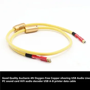 

Good Quality 4N Oxygen-Free Copper silvering A-B USB Audio Line PC sound card HiFi audio decoder USB printer data cable DX3