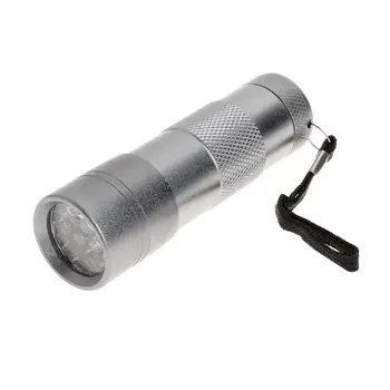 

UV Flashlight 12 LED Light Portable Ultraviolet Lamp Torch Cash Detection Fluorescer Detector Marker Powered Non Slip W77