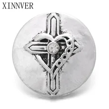 10 шт./лот 18 мм металлический крест браслет с защелкой Модные DIY ювелирные изделия для красивые часы для женщин ZA423