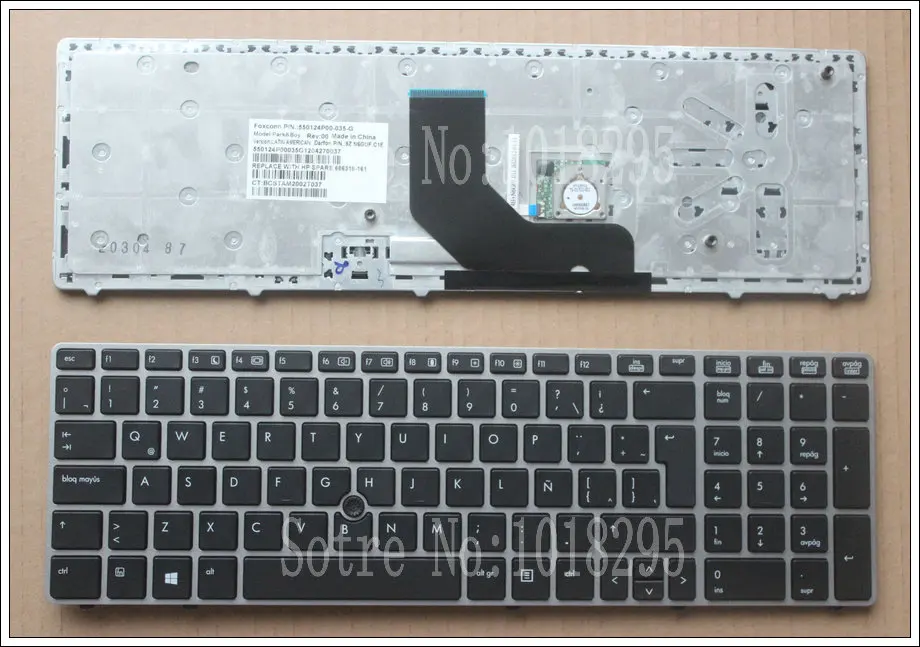 

New Latin Keyboard for HP EliteBook 8560p 8570P 8560B 6560b 6565b 6560P LA laptop keyboard 686318-161