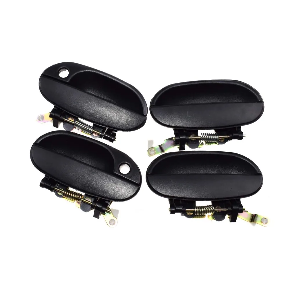 ISANCE черная ручка для наружной двери 4 шт. FL FR RL RR Hyundai Accent 1995 1997 1998 1999 OEM #82660 22000/83650