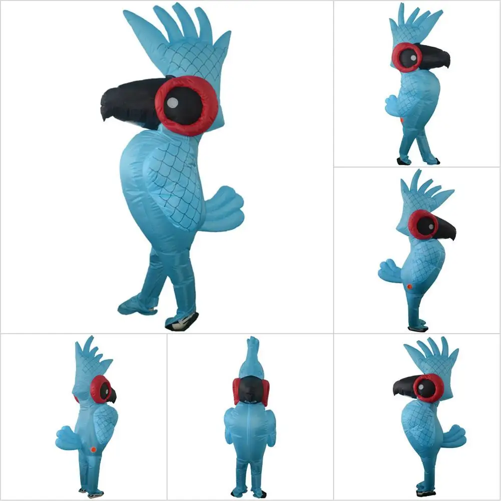 

2018 new The Parrot Inflatable Clothing Parrot Style Inflatable Costume Fancy Dress Party Props Performance Costume