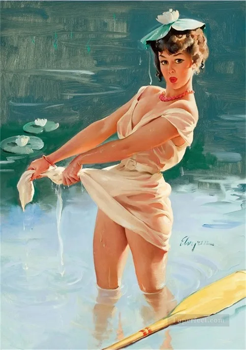 Гребля Сексуальная Pin Up девушка поп арт карта постер классический винтажный