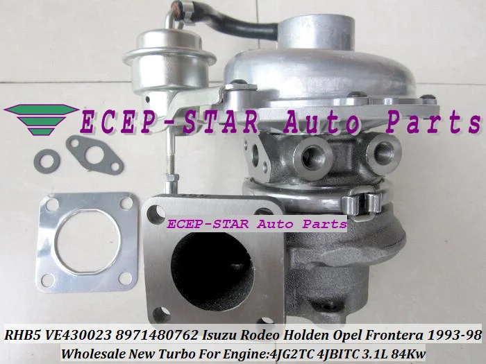 RHB5 VE430023 8971480762 VICC VI95 Turbine Turbo Turbocharger For ISUZU Rodeo Holden OPEL Frontera 1993-98 3.1L 4JG2TC 4JBITC (1)
