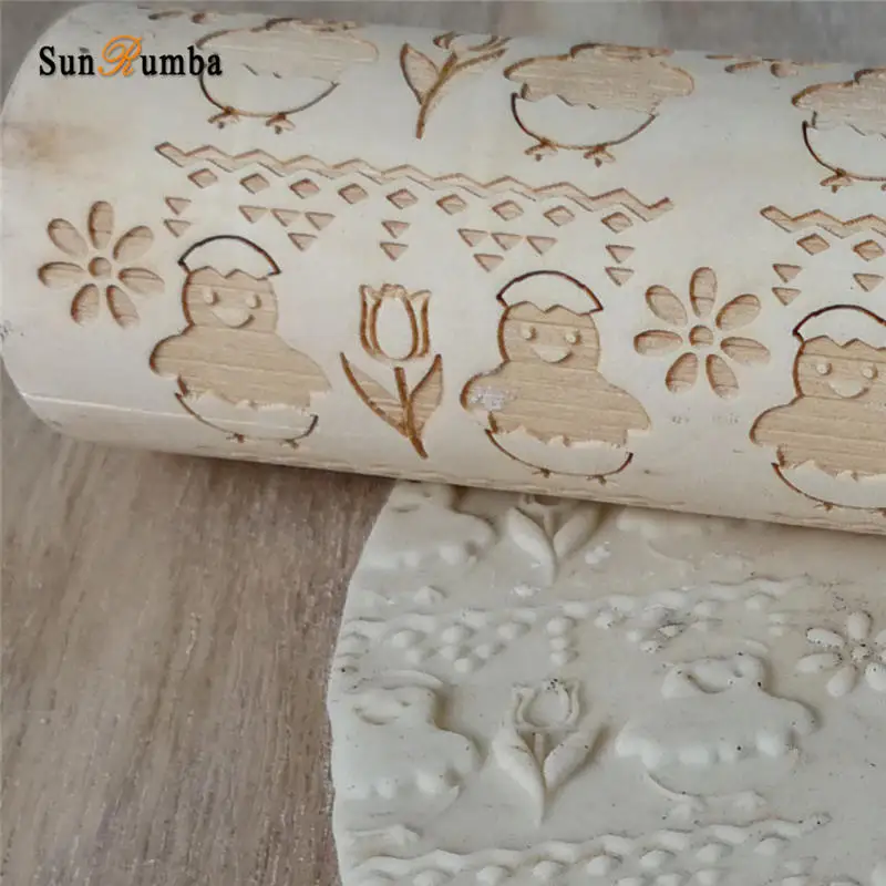 wood rolling pin MUW-244-03